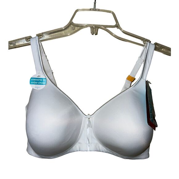 36DD Vanity Fair Bra Wireless Body Caress Full Coverage Wirefree Convertible NEW - Picture 2 of 9